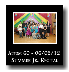 Photo Album 60: Summer Junior Rectial, June 2, 2012]